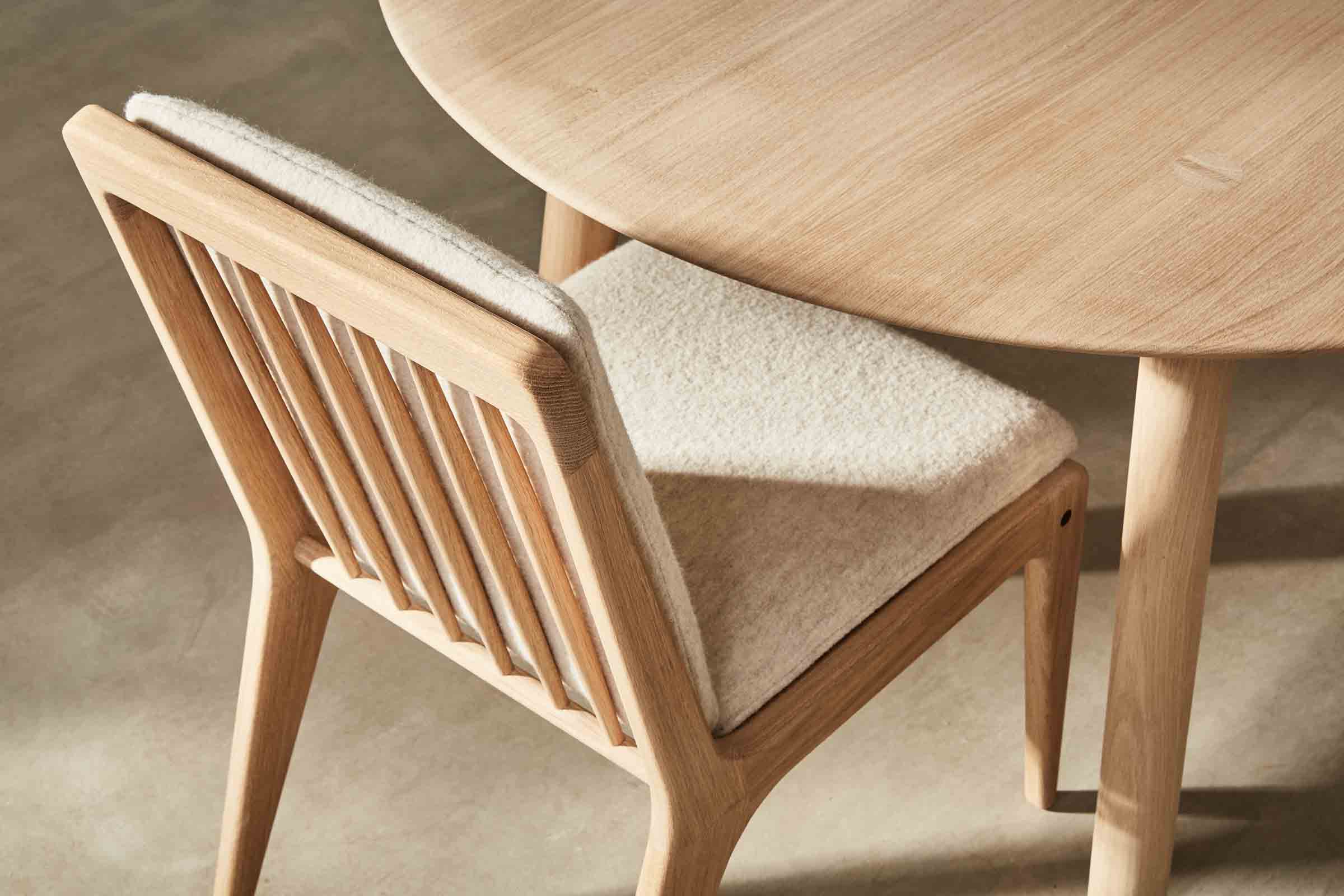 Gleda oak dining chair designed by Space Copenhagen