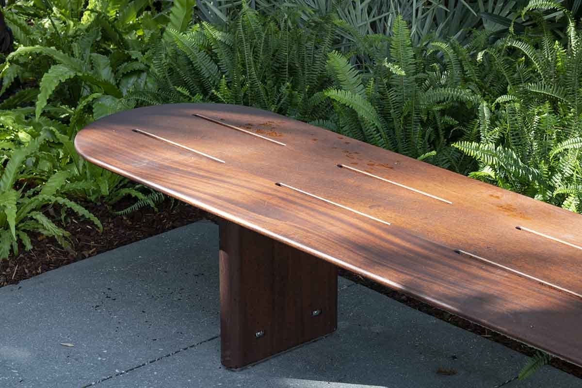 Bespoke Outdoor Bench for the Norton Museum of Art